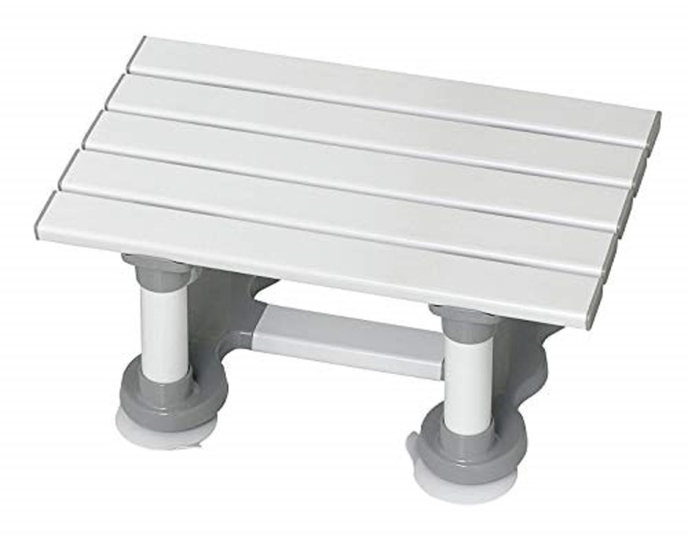 Homecraft Savanah Slatted Bath Seat - 6 Inch Lightweight Bathing Chair for Elderly Disabled Bariatric - Non-Slip Shower Stool Suction Cups - Very Good