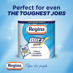 Regina Blitz Plus, 8 Rolls of Household Towel, 3-Ply - Damaged Box