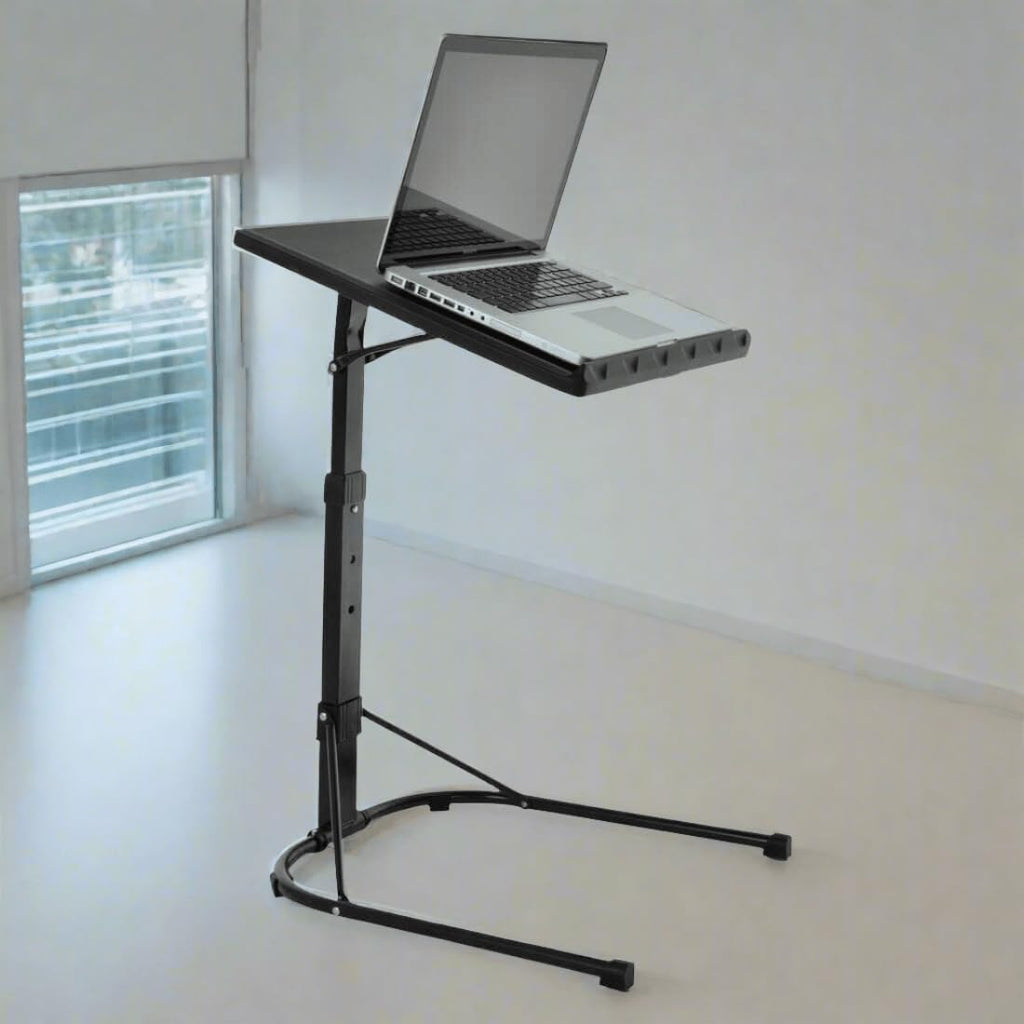 Azuma Folding Laptop Table 43x43cm - Adjustable Height Tilt Top Bed Desk for Sofa Office Home - Portable, U-Shaped Base - Very Good