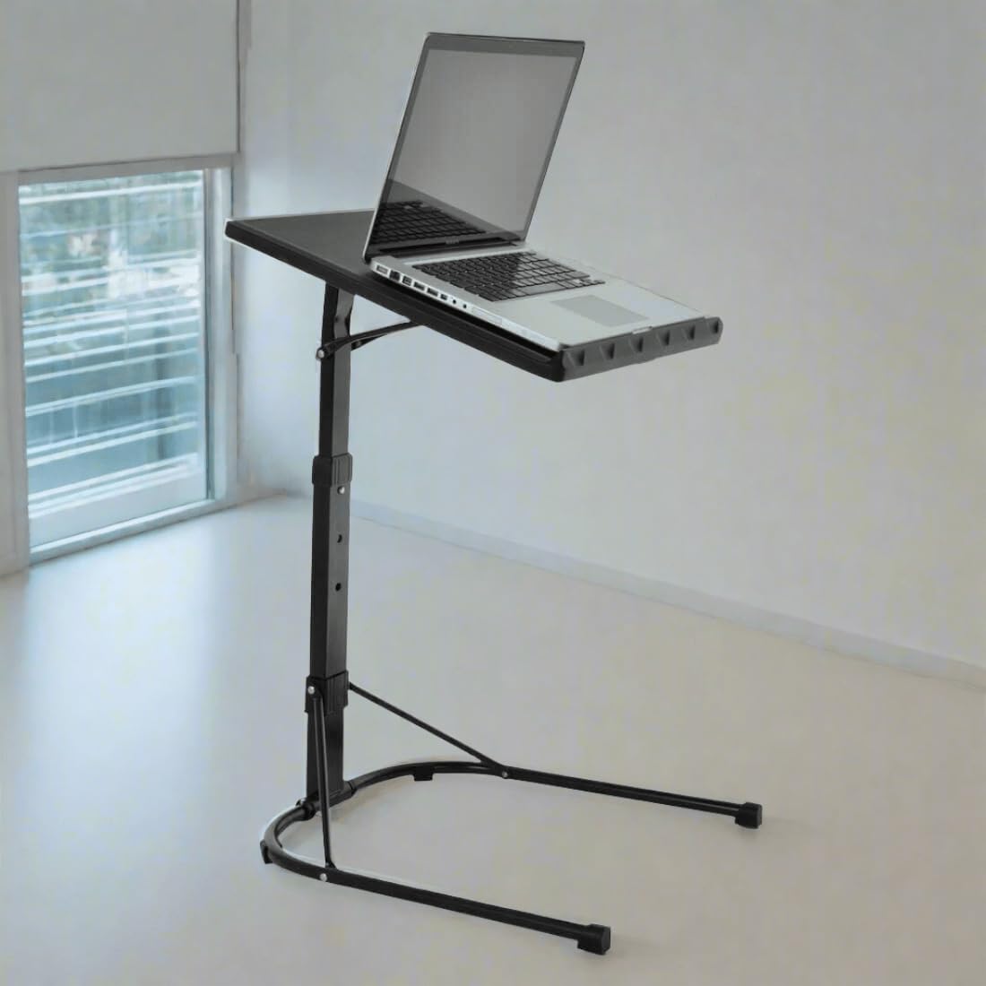 Azuma Folding Laptop Table 43x43cm - Adjustable Height Tilt Top Bed Desk for Sofa Office Home - Portable, U-Shaped Base - Very Good