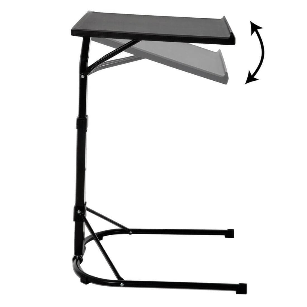 Azuma Folding Laptop Table 43x43cm - Adjustable Height Tilt Top Bed Desk for Sofa Office Home - Portable, U-Shaped Base - Very Good