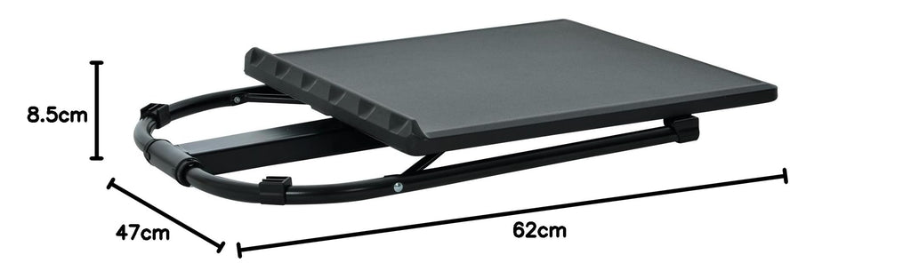 Azuma Folding Laptop Table 43x43cm - Adjustable Height Tilt Top Bed Desk for Sofa Office Home - Portable, U-Shaped Base - Very Good