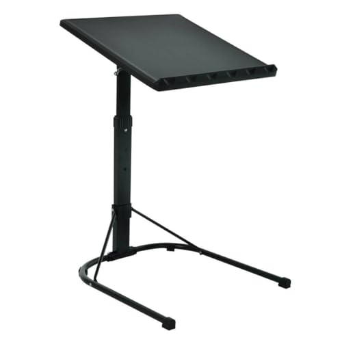 Azuma Folding Laptop Table 43x43cm - Adjustable Height Tilt Top Bed Desk for Sofa Office Home - Portable, U-Shaped Base - Very Good