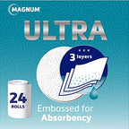 Magnum Ultra Absorbency Kitchen Roll - 24 Rolls (Pack of 4 x 6) - Damaged Box