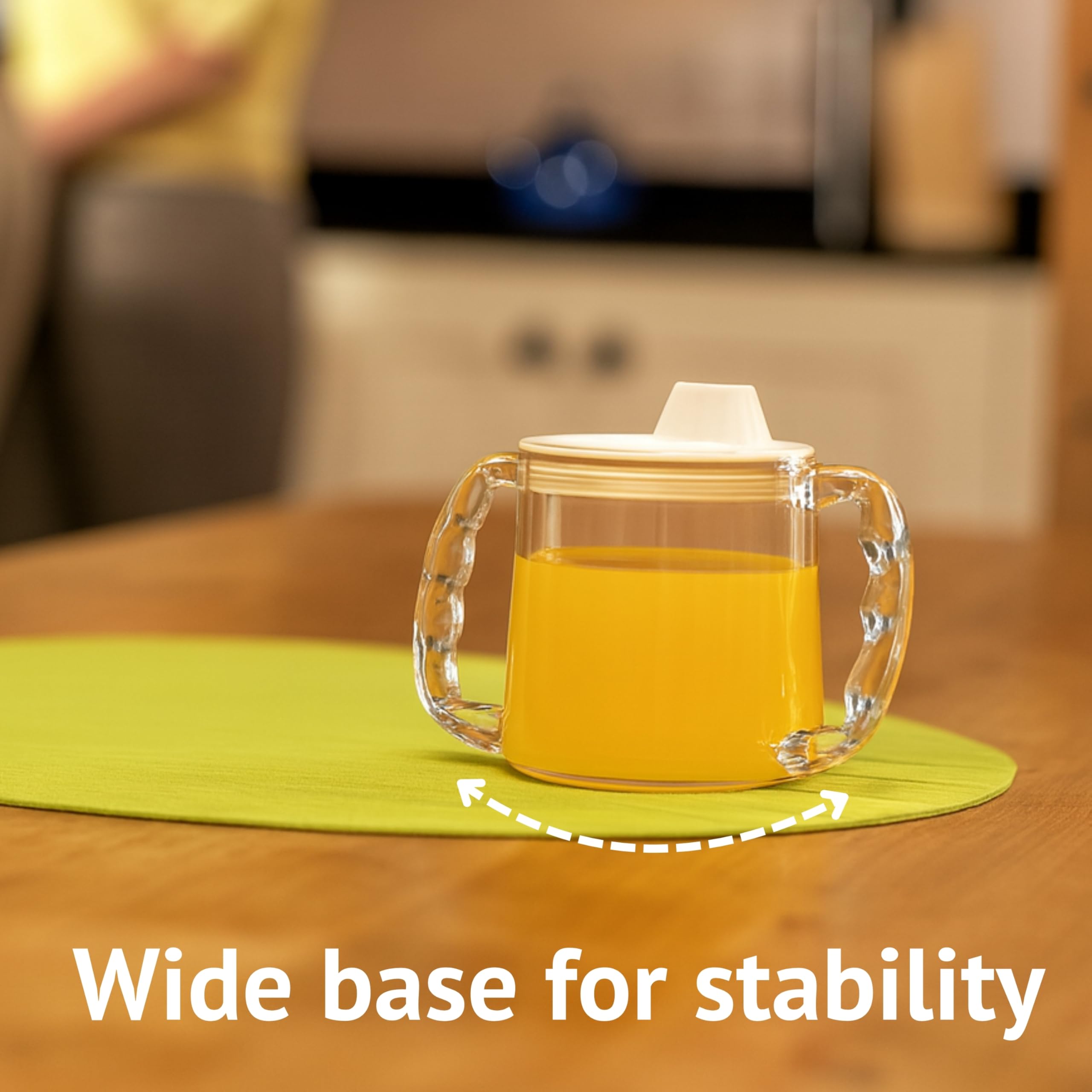 Homecraft Caring Travel Mug - Two Handle Easy Grip - Spill Resistant Spout - Children, Elderly, Disabled Aid - Very Good