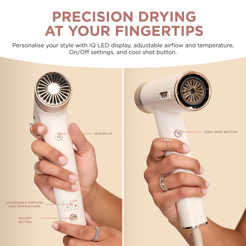 Shark SpeedStyle HD301UK Hair Dryer - Ultra Fast Drying, No Heat Damage, Ionic, Concentrator Nozzle, All Hair Types - Very Good