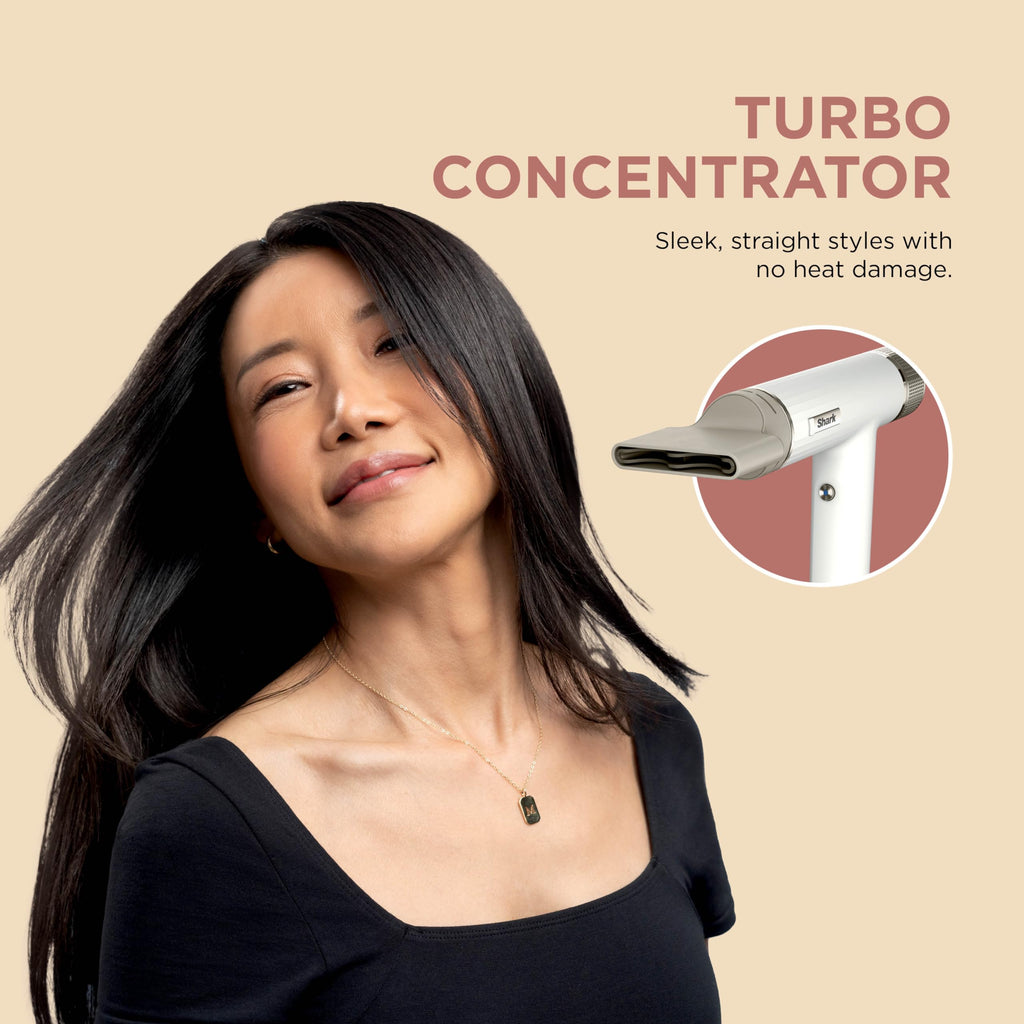 Shark SpeedStyle HD301UK Hair Dryer - Ultra Fast Drying, No Heat Damage, Ionic, Concentrator Nozzle, All Hair Types - Very Good
