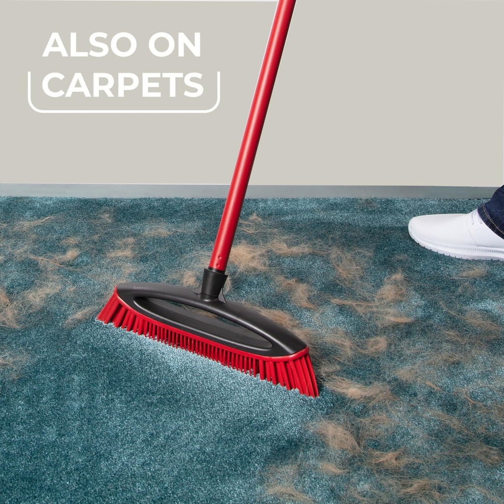 Vileda Pet Pro Always Clean Rubber Broom - Pet Hair Remover Brush for Floors & Carpets - Very Good