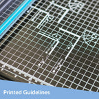 Avery Compact Paper Cutter Trimmer A3CT - Black Teal - 12 Sheet Capacity - A3 Paper Trimmer - Very Good