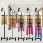 Braiding Hair Stand 140 Pegs - Hair Extension Holder Display Rack Organizer - Phone Tablet Holder - Salon Stylist Mannequin Head Weaving - New