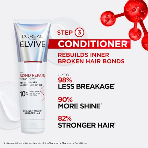 L'Oreal Paris Elvive Bond Repair Conditioner for Damaged Hair 150ml - New