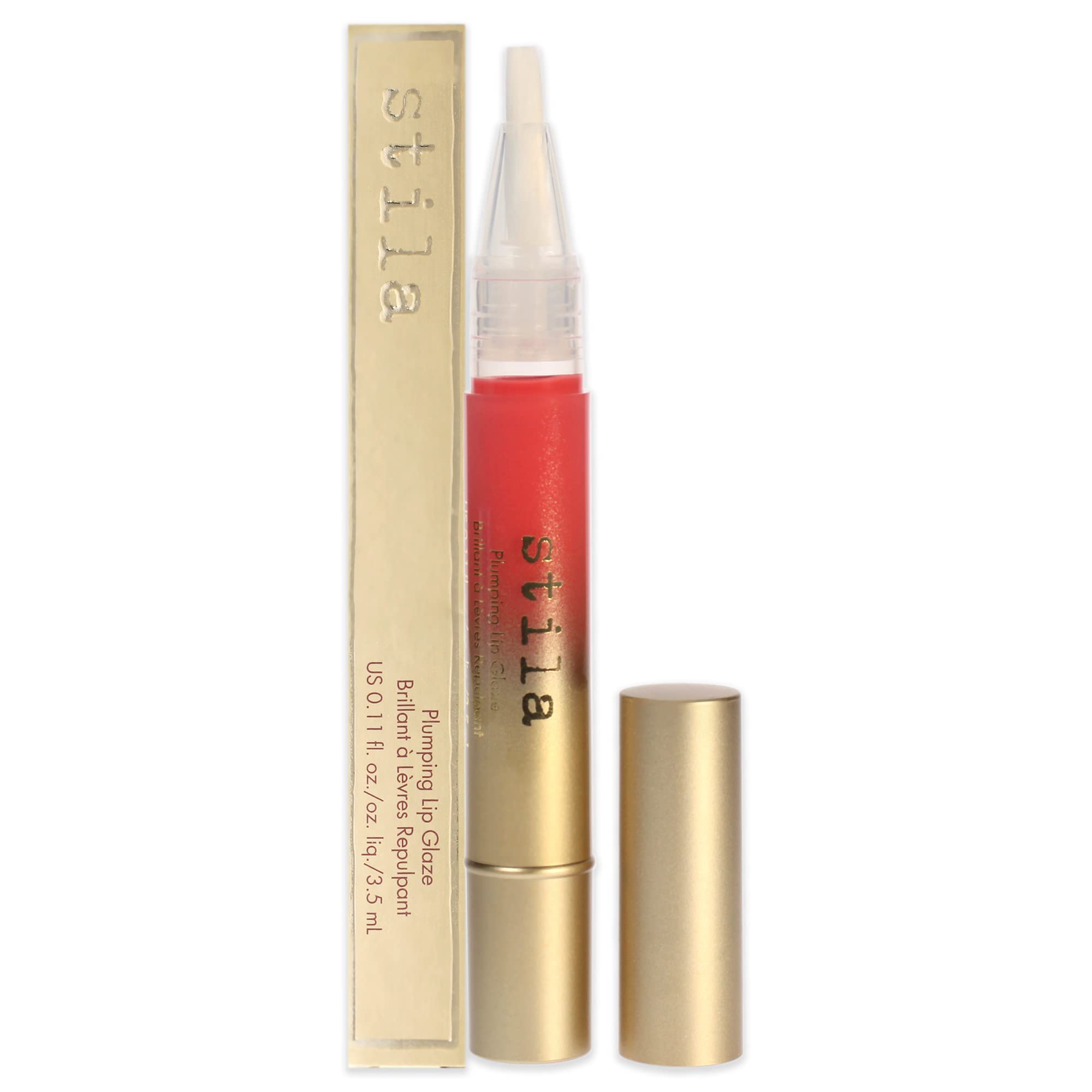 Stila Plumping Lip Glaze - Kitten - Vitamin E & Antioxidants - Shiny Finish - 18g - New