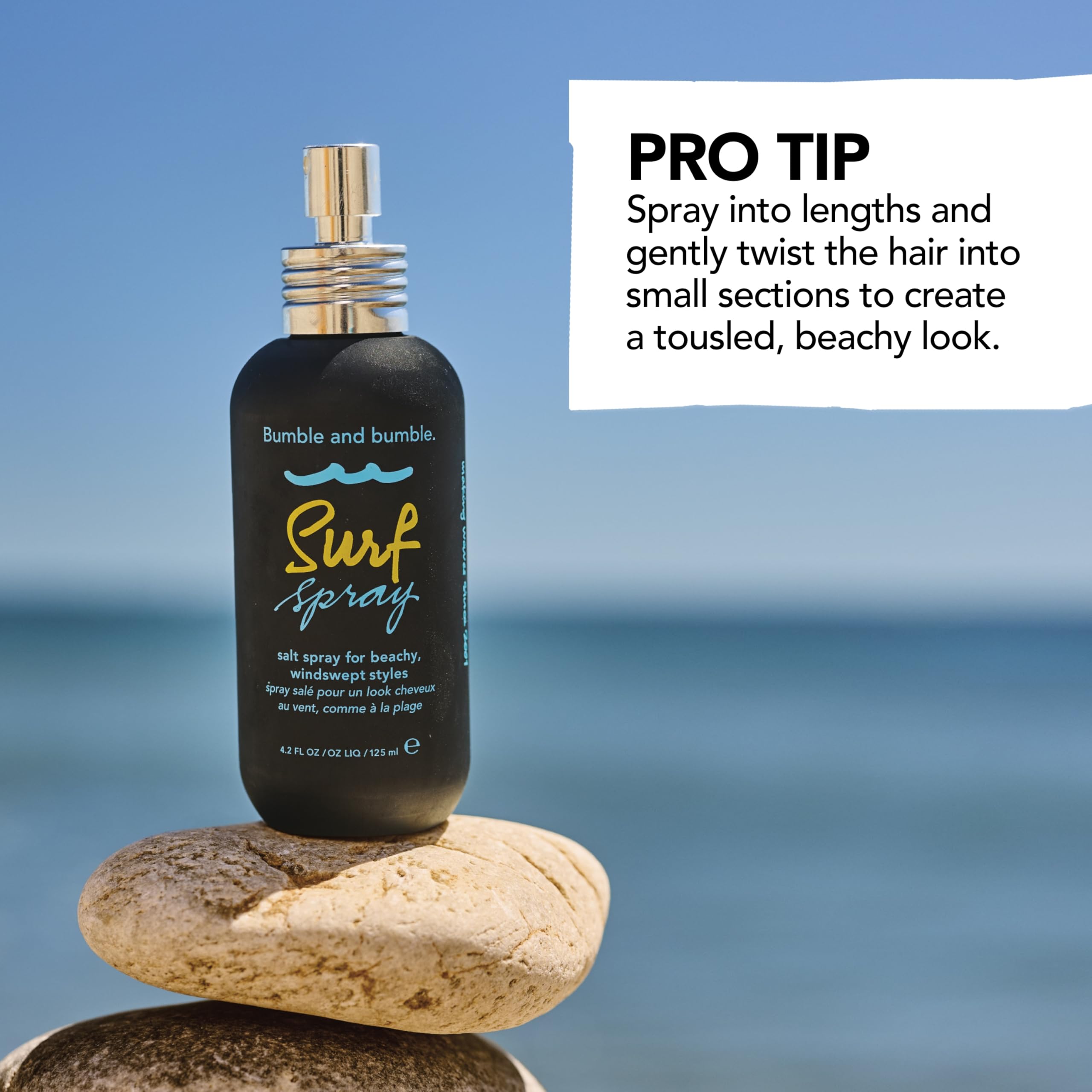 Bumble and bumble. Surf Sea Salt Spray | Volumizing | Adds Texture + Matte Finish, Wavy Straight, 125 ml - Damaged Box