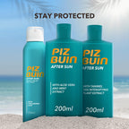 Piz Buin After Sun Tan Intensifying Moisturising Lotion (200ml), Nourishing Aftersun Cream with Vitamin E and Shea Butter, Ideal to Soothe Sensitive Skin, with Tanimel Tan Intensifying Plant Extract - New