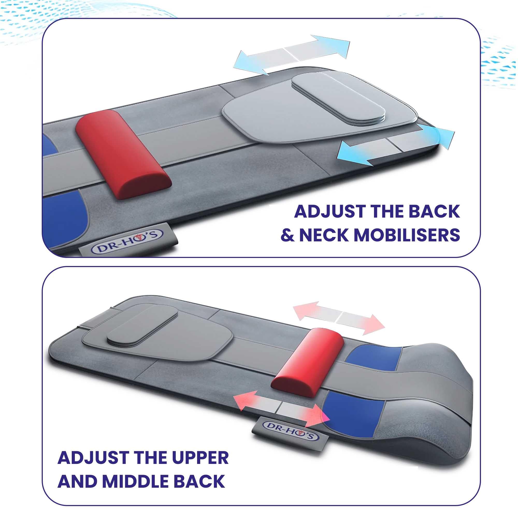 DR-HO'S MotionSolution Mat | Spine Mobilising and Stretching Mat with Heat | Relieve Aches and Pains, Relax Muscles, Improve Flexibility at Home (FBM) - Damaged Box