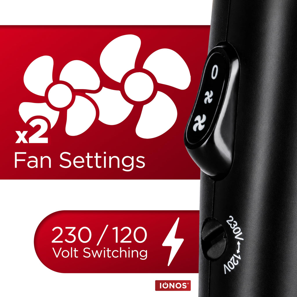 IONOS Travel Hairdryer with Status Styling Technology - New