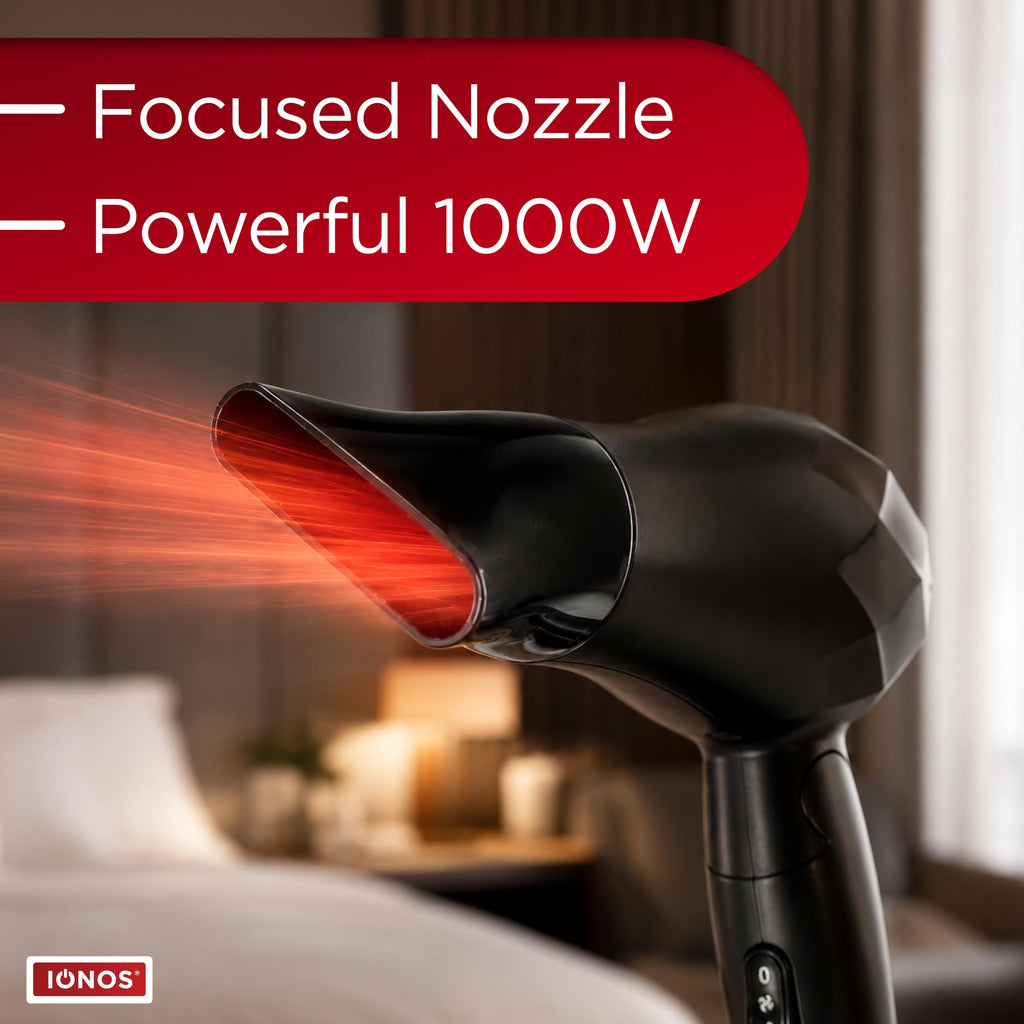 IONOS Travel Hairdryer with Status Styling Technology - New