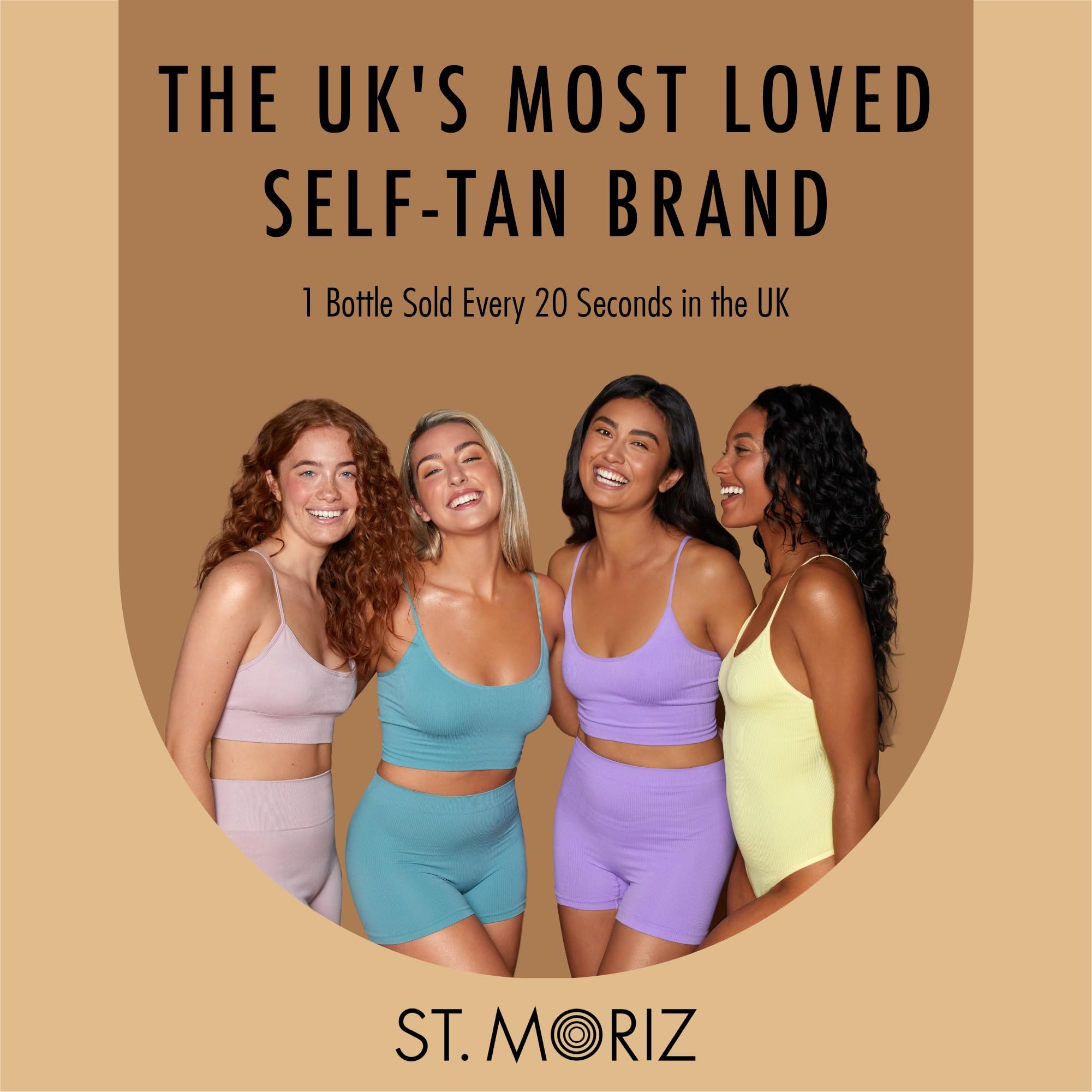 St Moriz Self Tan Applicator Blending Brush | For Face, Body & Hard to Reach Areas | Streak-Free Airbrush Finish | Use with Any Fake Tan - New