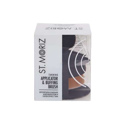 St Moriz Self Tan Applicator Blending Brush | For Face, Body & Hard to Reach Areas | Streak-Free Airbrush Finish | Use with Any Fake Tan - New