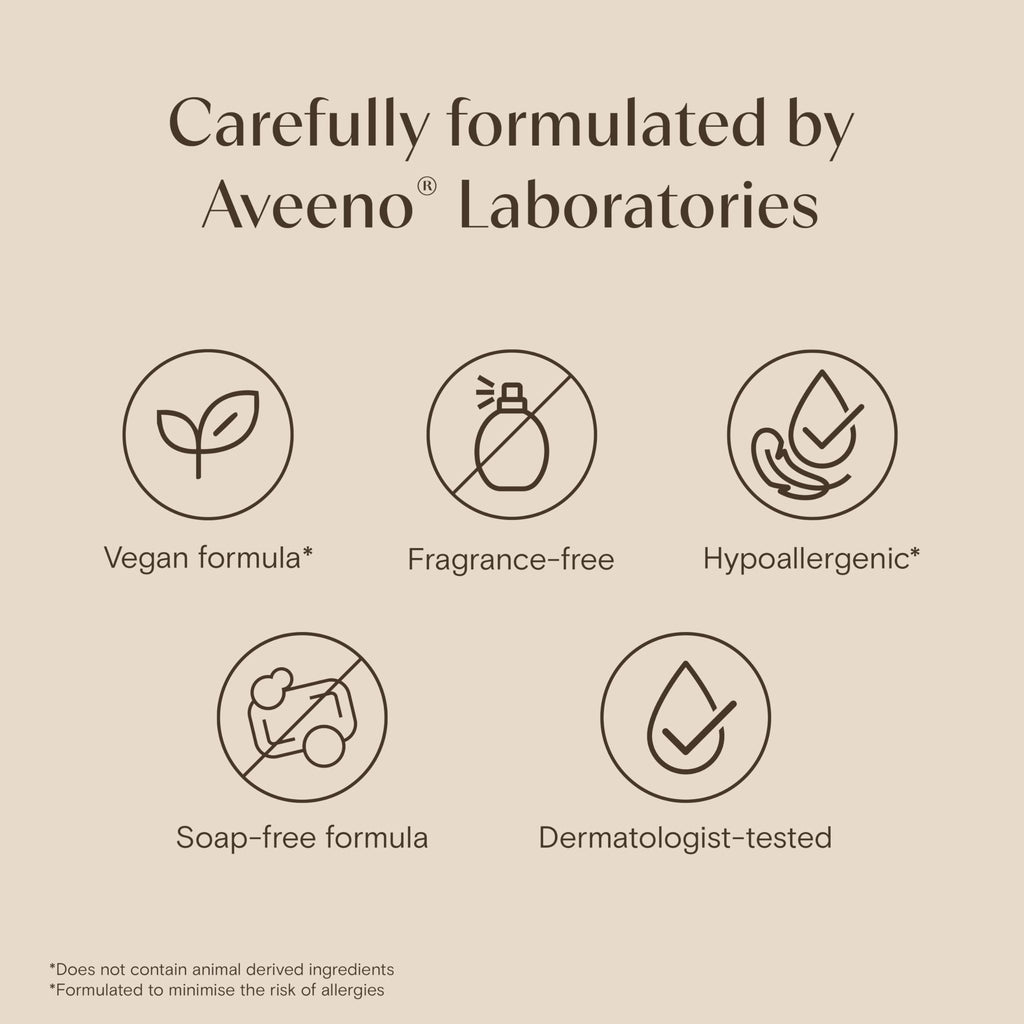 Aveeno Skin Relief Moisturising Body Wash for Sensitive Skin (1x 500ml) - New