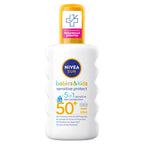 NIVEA SUN Kids Protect & Sensitive Spray (200ml) Sunscreen Spray with SPF 50+, Kids Suncream for Sensitive Skin, Immediately Protects Against Sun Exposure - New
