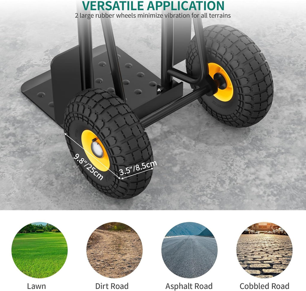 YITAHOME 6 Wheels Stair Climber Trolley - 150kg Foldable Sack Truck Hand Cart Dolly - Damaged Box
