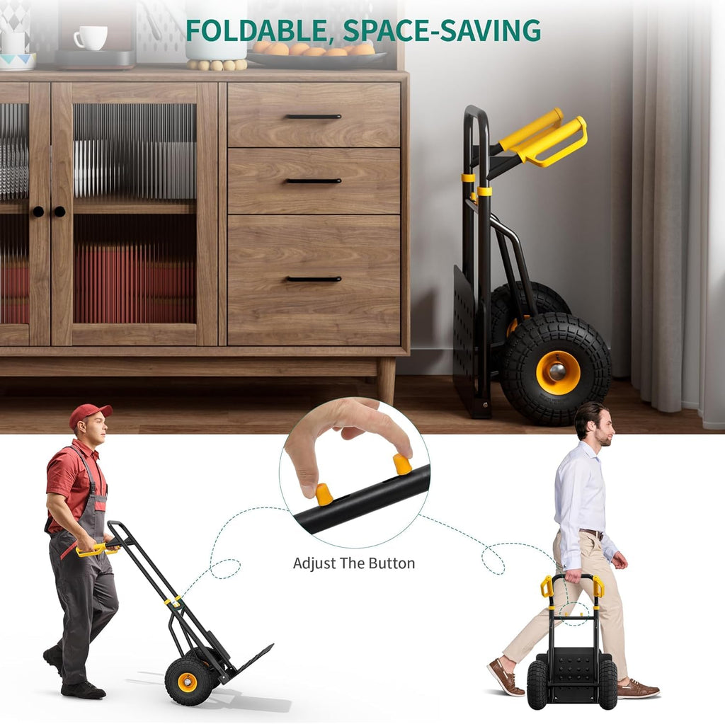 YITAHOME 6 Wheels Stair Climber Trolley - 150kg Foldable Sack Truck Hand Cart Dolly - Damaged Box