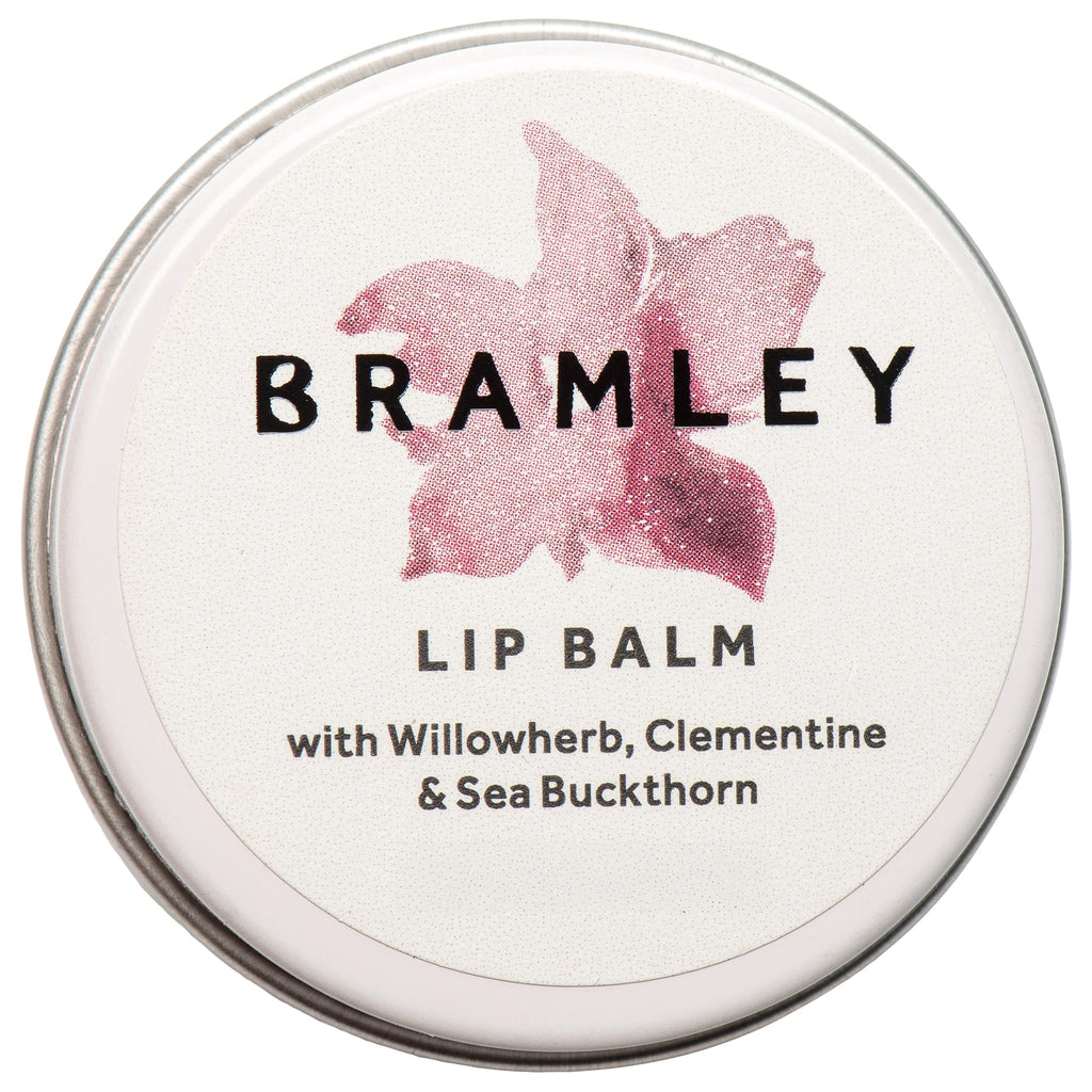 Bramley Lip Balm 15g, Natural Wax Infused with Willowherb, Clementine and Sea Buckthorn to Hydrate and Nourish Lips - New