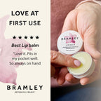 Bramley Lip Balm 15g, Natural Wax Infused with Willowherb, Clementine and Sea Buckthorn to Hydrate and Nourish Lips - New