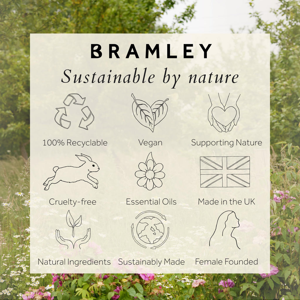 Bramley Lip Balm 15g, Natural Wax Infused with Willowherb, Clementine and Sea Buckthorn to Hydrate and Nourish Lips - New