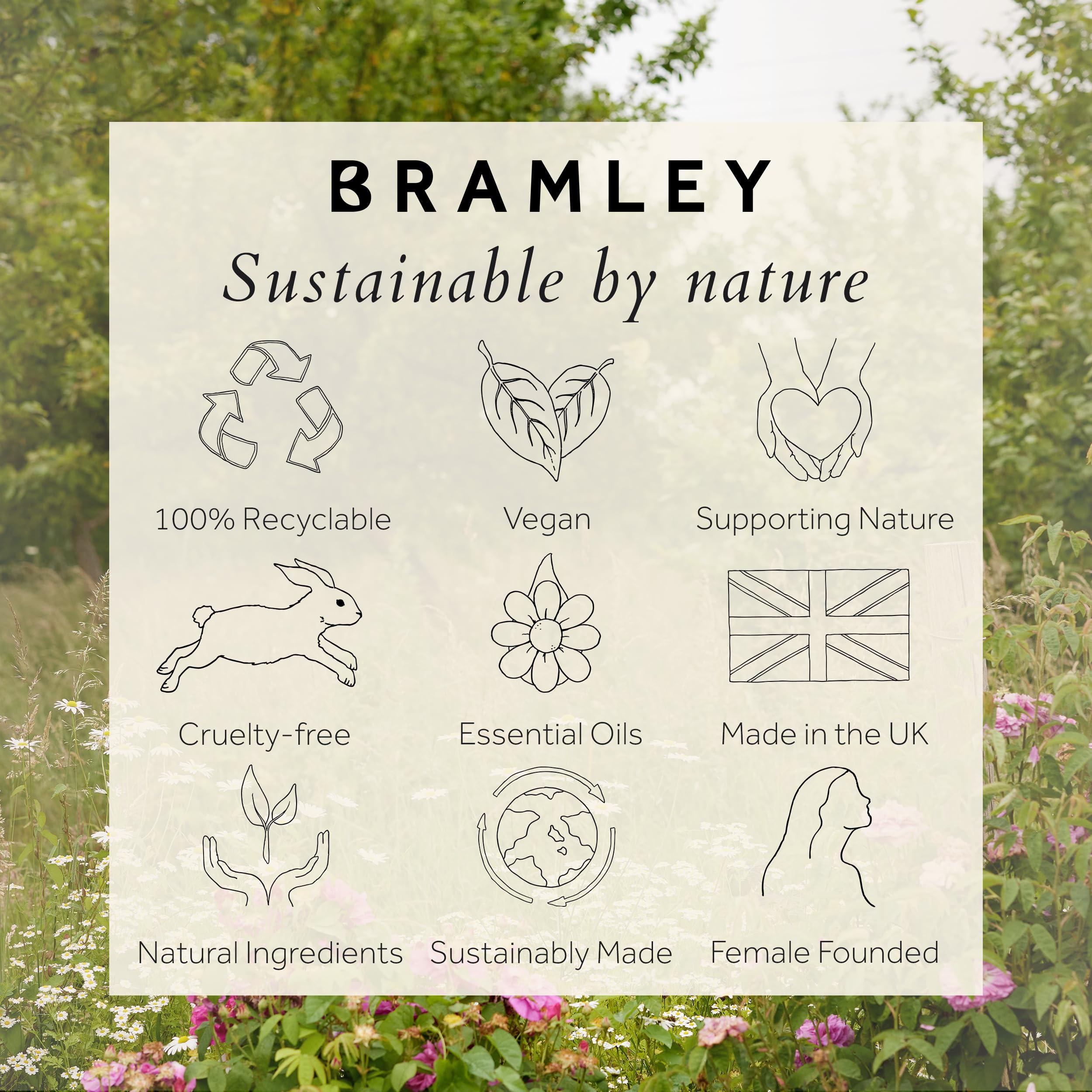 Bramley Lip Balm 15g, Natural Wax Infused with Willowherb, Clementine and Sea Buckthorn to Hydrate and Nourish Lips - New