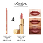 L'Or'eal Paris Lipstick, Color Riche Ultra-Creamy Lip Colour 360 Beige A Nu - New