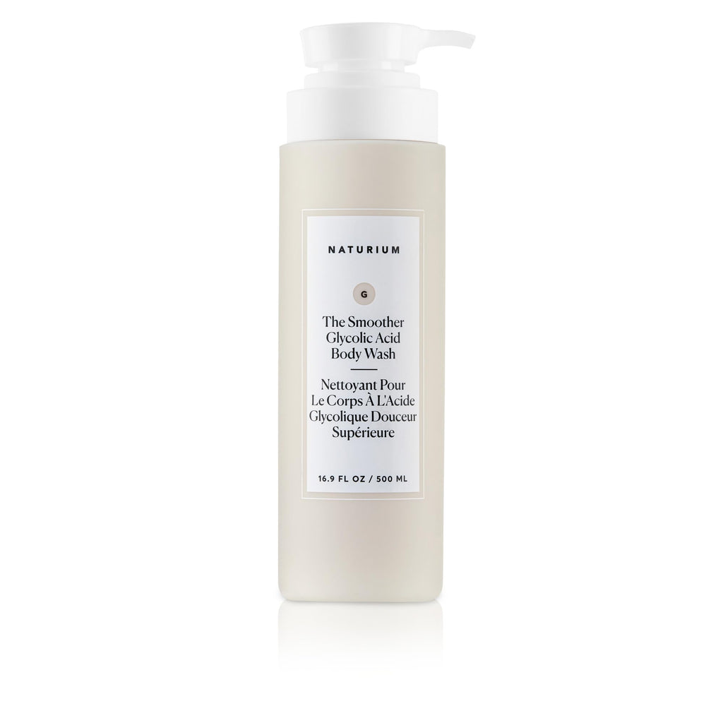 Naturium The Smoother Glycolic Acid Exfoliating Body Wash, Soft & Smoothing Cleanser | 16.9 FL OZ / 500 ML - New