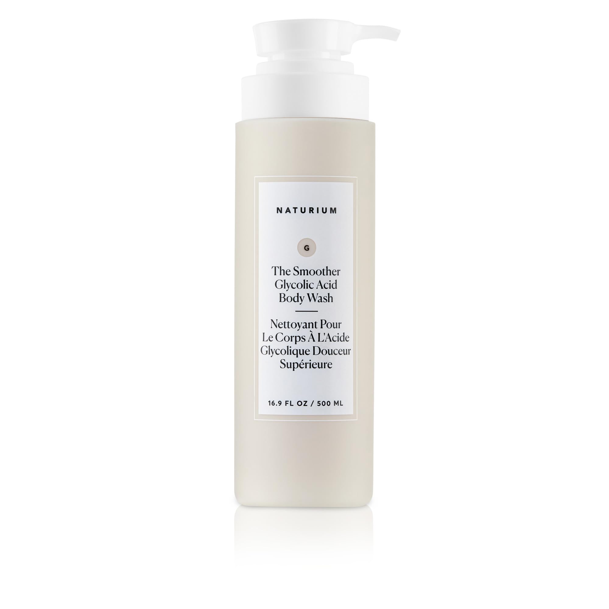 Naturium The Smoother Glycolic Acid Exfoliating Body Wash, Soft & Smoothing Cleanser | 16.9 FL OZ / 500 ML - New