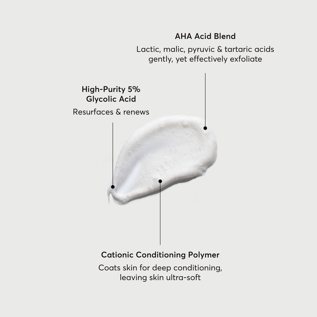 Naturium The Smoother Glycolic Acid Exfoliating Body Wash, Soft & Smoothing Cleanser | 16.9 FL OZ / 500 ML - New