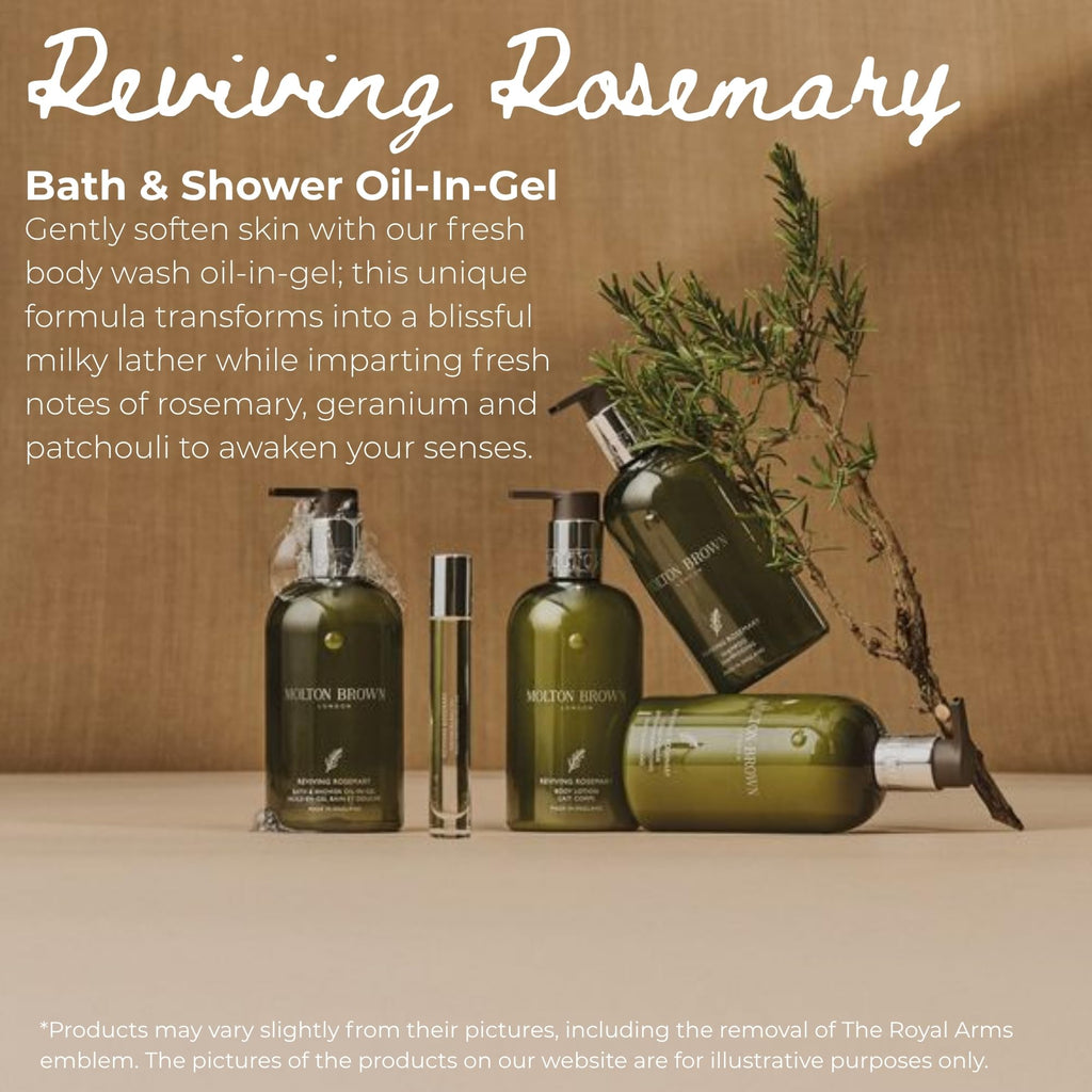 Molton Brown Reviving Rosemary Bath & Shower Oil-In-Gel 300 ml - New
