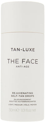 Tan-Luxe THE FACE Self Tan Drops, Light/Medium (30 ml) Add Anti-Aging Tanning Drops to Skin Care for Custom Face Tan, Cruelty Free & Vegan - New