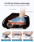 RENPHO Foot Massager with Heat - Electric Shiatsu Kneading Foot & Calf Massager Machine - Relaxation Therapy Device - Damaged Box