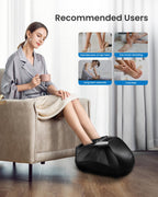 RENPHO Foot Massager with Heat - Electric Shiatsu Kneading Foot & Calf Massager Machine - Relaxation Therapy Device - Damaged Box
