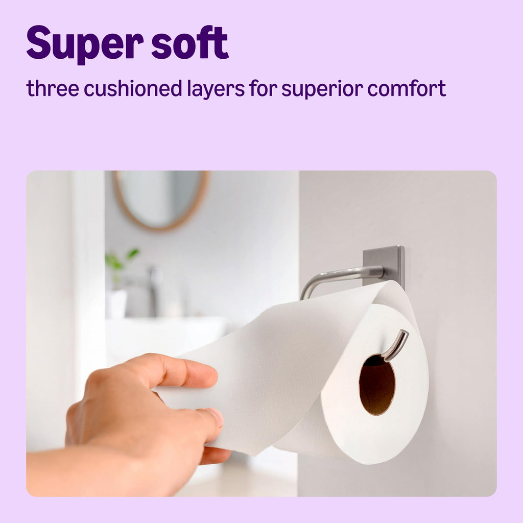 Amazon Super Soft Toilet Tissue - 3-Ply - 45 Rolls - 200 Sheets - FSC Certified Toilet Paper - Damaged Box