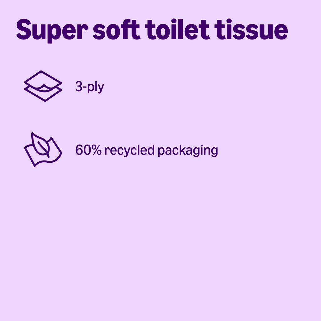 Amazon Super Soft Toilet Tissue - 3-Ply - 45 Rolls - 200 Sheets - FSC Certified Toilet Paper - Damaged Box