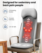 COMFIER Shiatsu Back Massage with Heat, 2D/3D Shiatu Massage Seat Cushion - Very Good