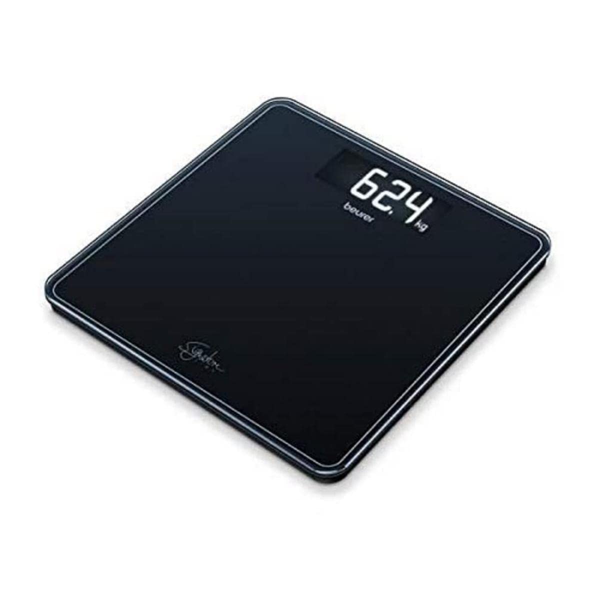 Beurer GS410 Signature Line Glass Bathroom Scale - Black - XXL Display - 200kg Capacity - Safety Glass Weighing Scale - Very Good