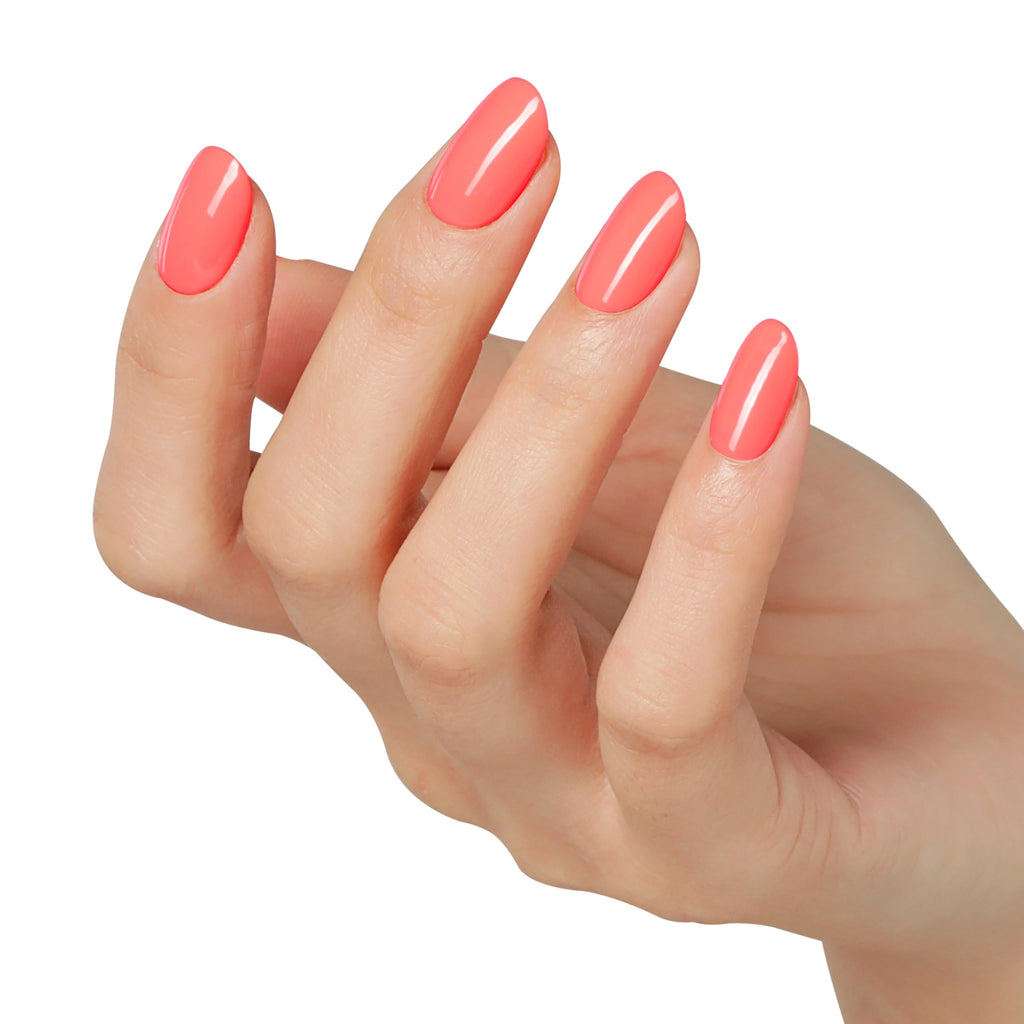 Bluesky Gel Nail Polish 10ml, Summer Coral BSH019 - Peach Coral UV LED Gel Nail Varnish, Chip-Free 21 Day Manicure, Professional Salon & Home Use, Easy Soak Off, Vegan & Cruelty Free - Damaged Box