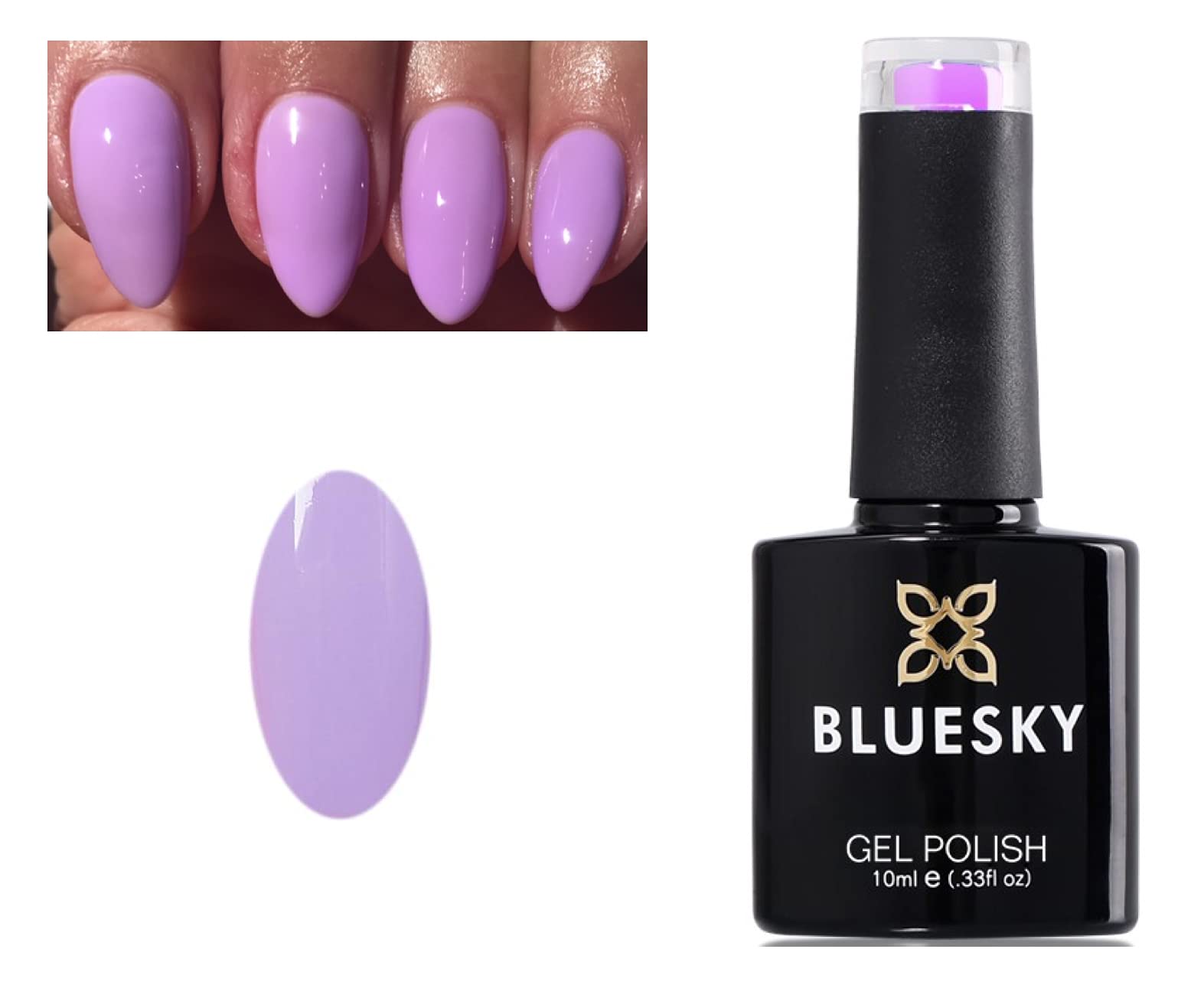 Bluesky Gel Nail Polish 10ml, Summer Coral BSH019 - Peach Coral UV LED Gel Nail Varnish, Chip-Free 21 Day Manicure, Professional Salon & Home Use, Easy Soak Off, Vegan & Cruelty Free - Damaged Box