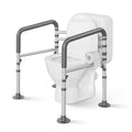 Loyoda Toilet Safety Rails - Height & Width Adjustable Toilet Frame Handles for Seniors, Pregnant, Disabled - Damaged Box