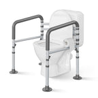 Loyoda Toilet Safety Rails - Height & Width Adjustable Toilet Frame Handles for Seniors, Pregnant, Disabled - Damaged Box