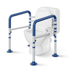 Loyoda Toilet Safety Rails - Height & Width Adjustable Toilet Frame Handles for Seniors, Pregnant, Disabled - Damaged Box