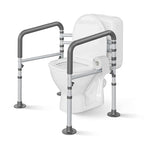 Loyoda Toilet Safety Rails - Height & Width Adjustable Toilet Frame Handles for Seniors, Pregnant, Disabled - Damaged Box