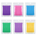Micro Brushes Disposable Applicator - 600 Pcs - 6 Colour Eyelash Extension Makeup Tool Microbrush - New